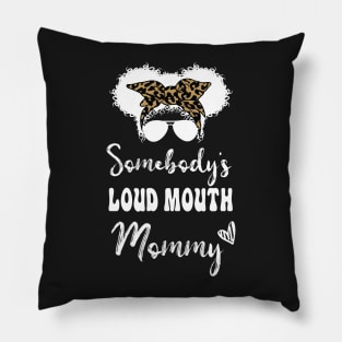 Groovy Afro Somebodys Loud Mouth Mamie, Leopard Bandana Sunglasses Pillow