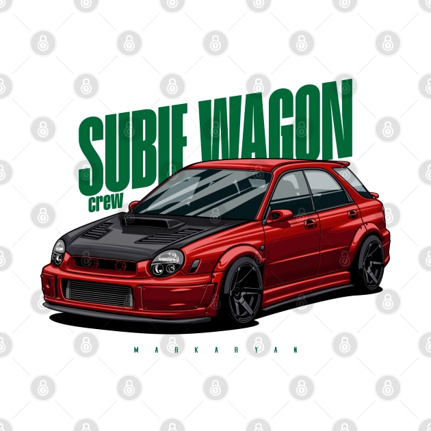 Subie Wagon (red) by Markaryan