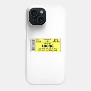 LOONA Concert Ticket Yellow Phone Case