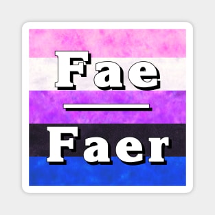 Fae-Faer Pronouns: Genderfluid Magnet