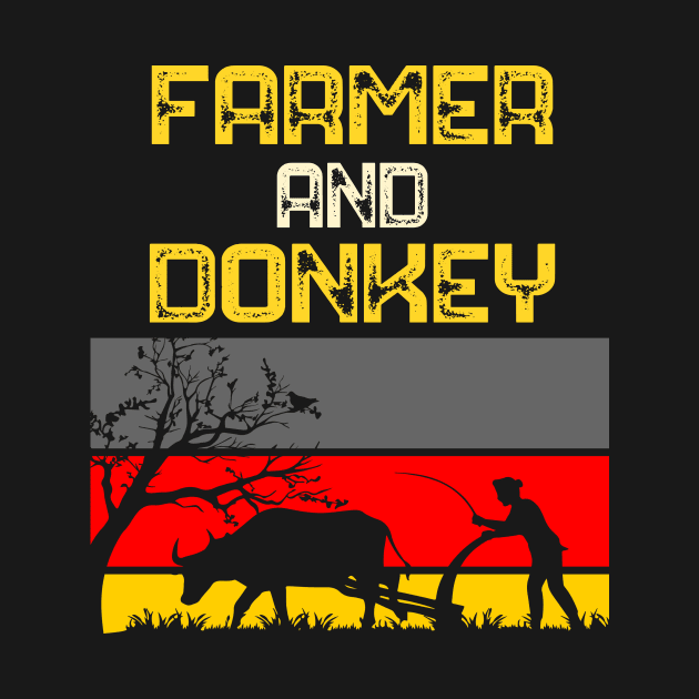 Donkey and Farmer by Imutobi