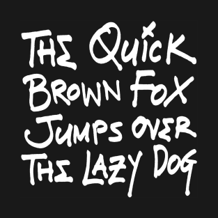 Handwritten Pangram - Dark T-Shirt