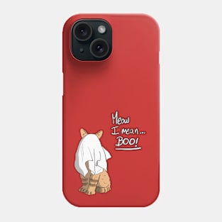 Cute cat ghost Phone Case