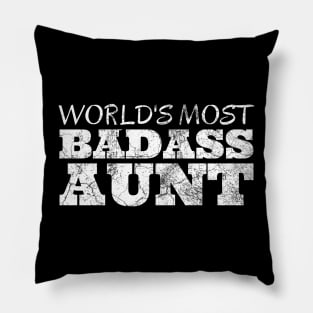 World's Most Badass Aunt Pillow