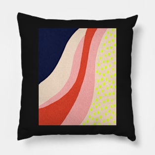 Abstract yellow rain, Abstraction Pillow