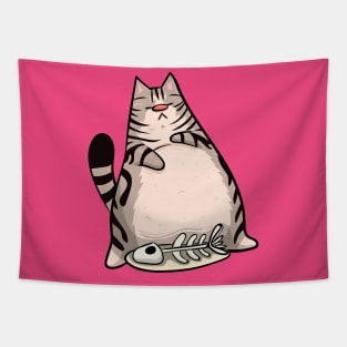 American Shorthair Lazy Cat Tapestry