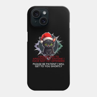 Funny Christmas Sarcastic Quote Cat Phone Case