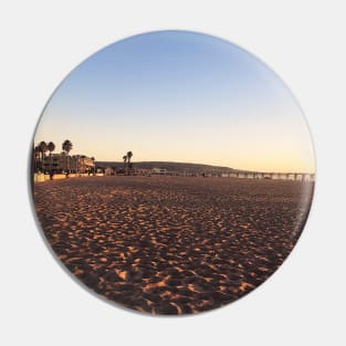 Dusk at Hermosa Beach, California Pin