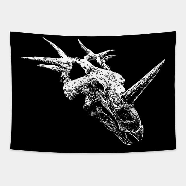 Styracosaurus Skull (plain) Tapestry by LAB Ideas