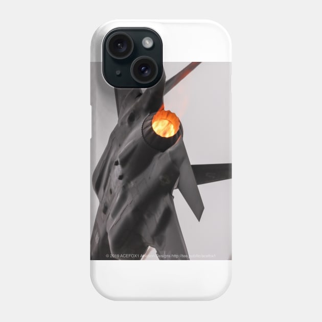 F-35 Afterburner Close Up Phone Case by acefox1