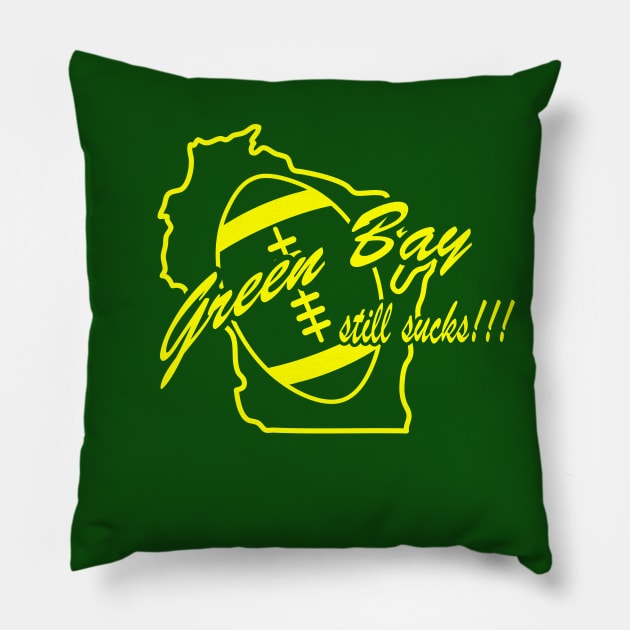 Green Bay Pillow by miniBOB