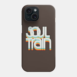 Retro Soul Train Color Blue Phone Case