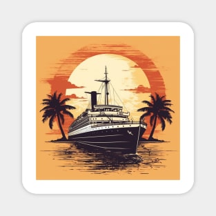 Sail into Adventure: Explore the World on a Cruise Ship Magnet
