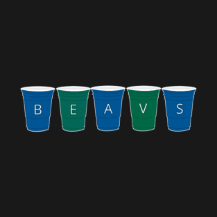 Champlain College Beavers solo cups sticker T-Shirt