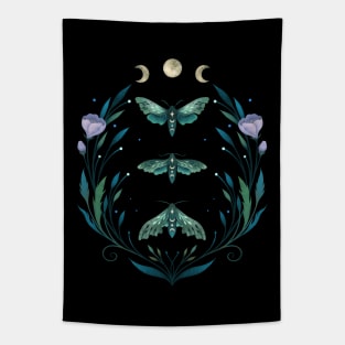 Lime Hawk Moths Night Tapestry