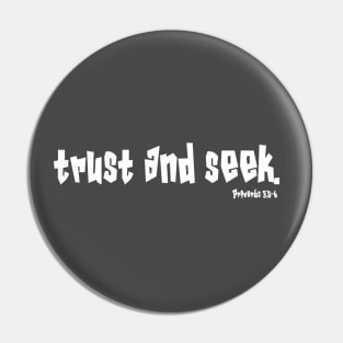 Trust Him and Seek His Will Proverbs Bible Verse Pin