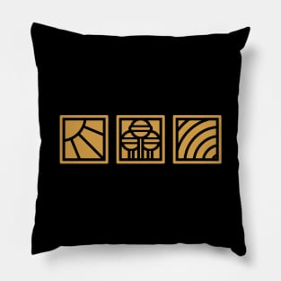 Sunshine, Lollipops and Rainbows — icon set Pillow