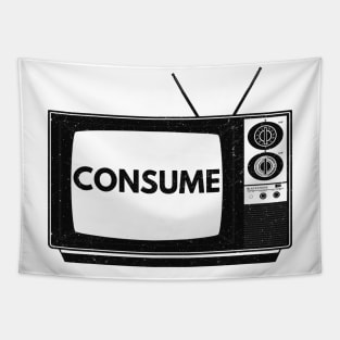 Consume TV (vintage distressed) Tapestry