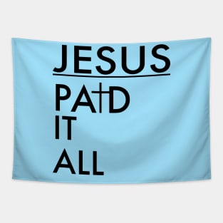 Jesus Paid It All Christian Tapestry