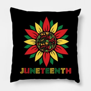 Juneteenth Sunflower breaking every chain since 1865 Pillow