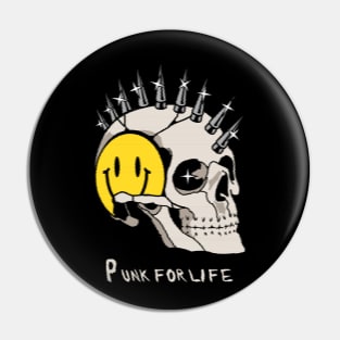 Punk for life Pin