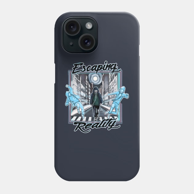 Escaping Reality Through Music Phone Case by Kyradem