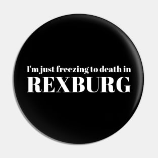 Rexburg I'm Just Freezing to Death Pin