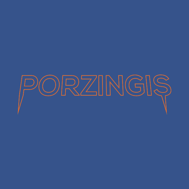 Porzingis Orange Outline by monitormonkey