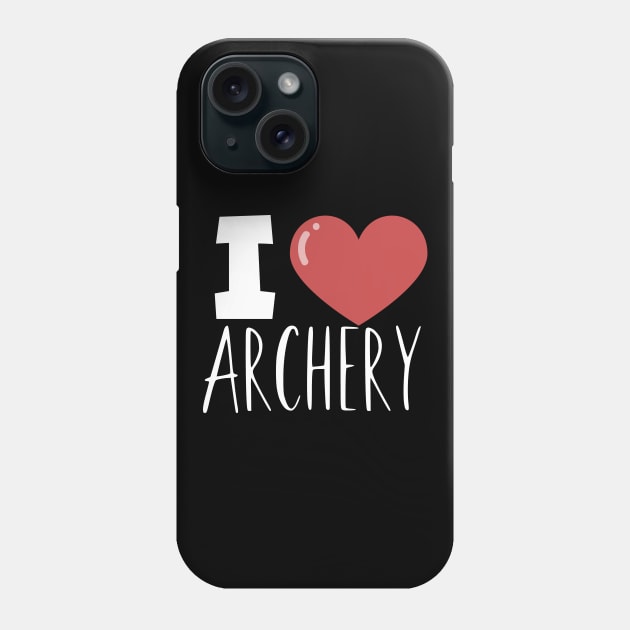 I love archery Phone Case by maxcode