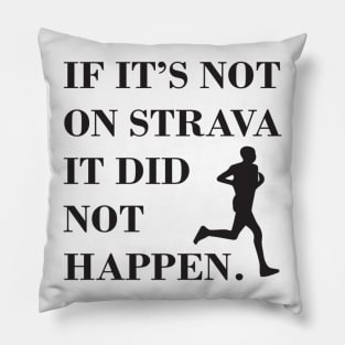 Strava running Pillow