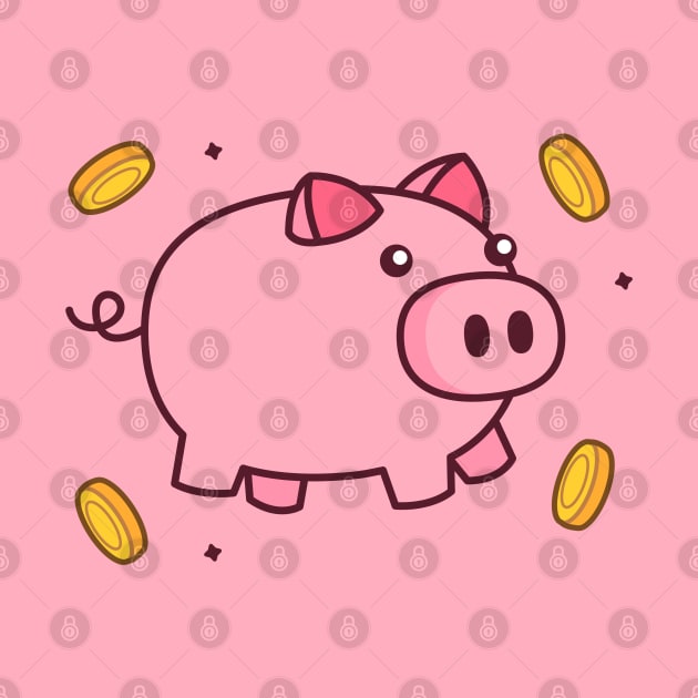 Cute Piggy Bank by Gi.illust