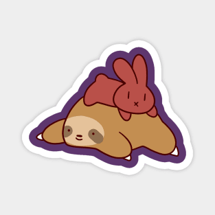 Sloth and Bunny Magnet