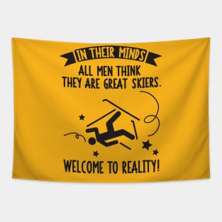 All men are great skiers Tapestry