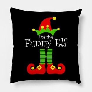 I'm The Funny  Cute Elf Christmas Gifts for Women Kids Boys Girls Pillow