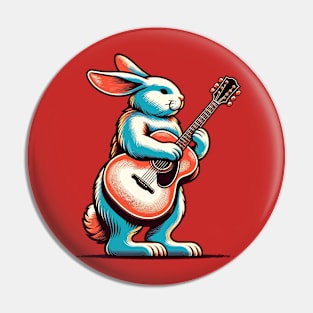 Guitarist rabbit Pin