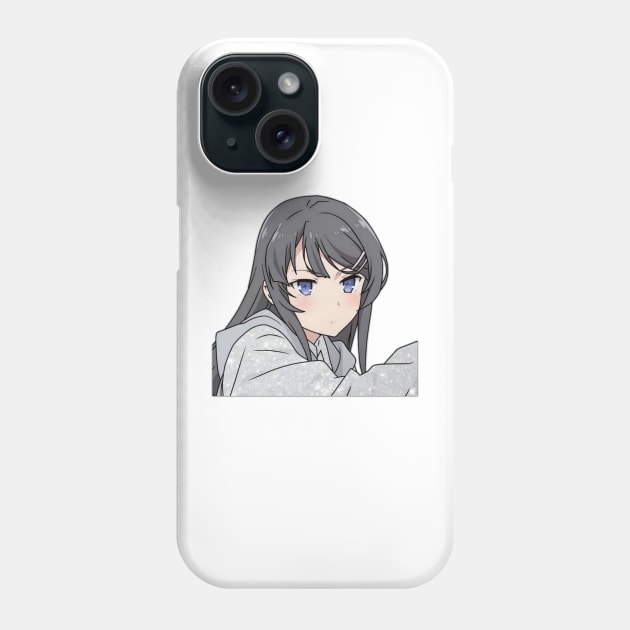 Mai Sakurajima from The Rascal Does Not Dream of Bunny Girl Senpai Phone Case by Hentai-heaven