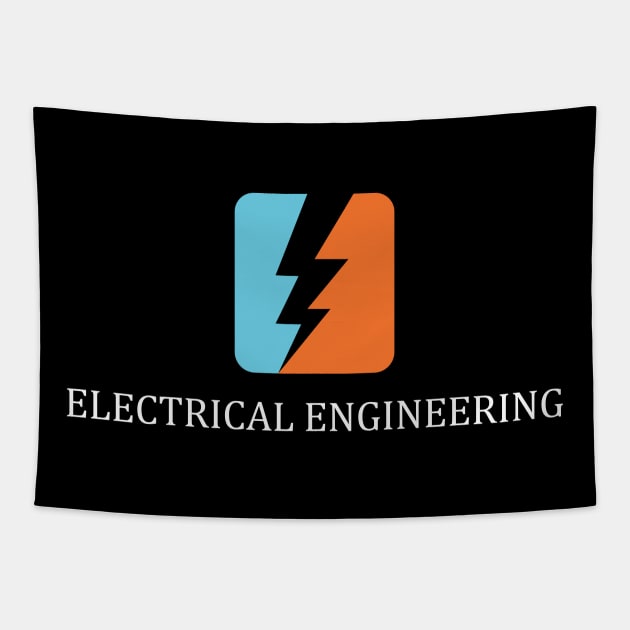 electrical engineering, engineer, text, and logo Tapestry by PrisDesign99