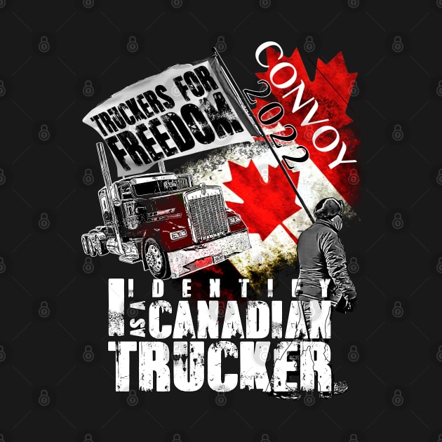 Canada Freedom Convoy 2022 Canadian Truckers Support flag by aeroloversclothing