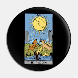 The Moon Tarot Card Rider Waite Pin