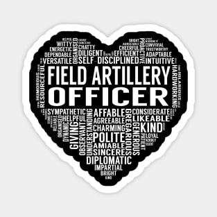 Field Artillery Officer Heart Magnet