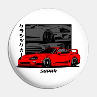 Red Supra JDM Pin