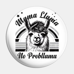 Llama No Prob-llama - Funny & Cute Design Pin