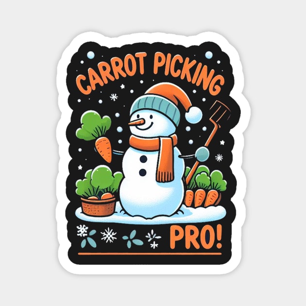 Carrot Picking Pro Magnet by ramith-concept