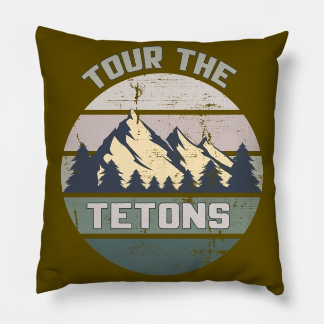 Tour the Tetons Pillow by OldTony