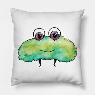 Puffy Green Bean Monster Pillow