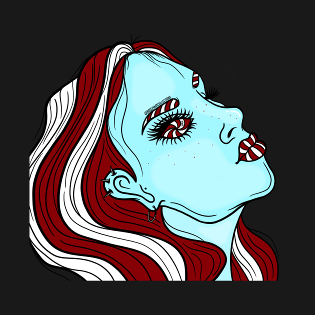 Peppermint Patti Xmas Art TShirt TeePublic