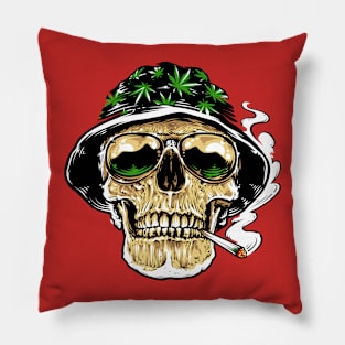 Skull Smoking Joint Pillow