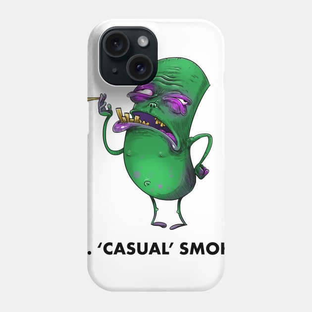 Mr Men Grown Up  Mr Casual Smoker Phone Case by idrawcartoons