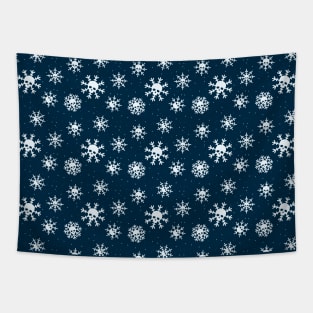 Skull Snowflakes Tapestry