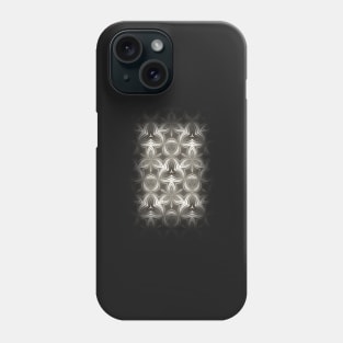 Abstract Grey Metallic Pattern Phone Case